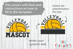 Volleyball SVG | Volleyball Template 0021 | Shirt Design Product Image 4