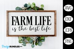 Farm Life Is The Best Life SVG, Farm Sign SVG Product Image 1