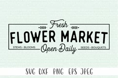 Fresh Flower Market SVG, Spring Decor SVG, Farmhouse Spring Product Image 3
