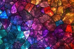 Colorful Stained Glass Background Wallpaper Product Image 1