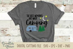 The Best Memories are Made Camping SVG - DXF - EPS - PNG Product Image 1