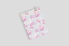 Watercolor unicorn seamless pattern. Pink peony wreath. Product Image 2