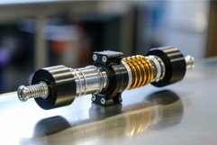 Resilient Automobile shock absorber. Generate Ai Product Image 1