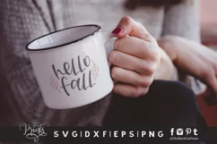 Hello Fall SVG | Autumn SVG | Thanksgiving SVG File Product Image 3