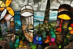 Stained Glass Art Background Wallpaper Product Image 1