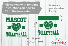 Volleyball SVG | Volleyball Template 008 | Shirt Design Product Image 5