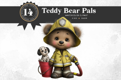 Baby Teddy Bears in Jobs Clipart PNG Set Product Image 13