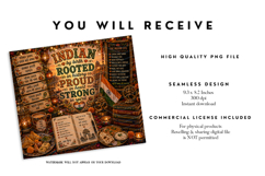 Indian Heritage Pride Tumbler Wrap PNG Product Image 2