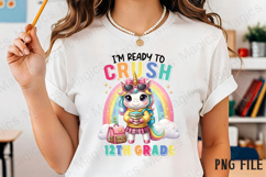 12TH Back to School Unicorn Sublimation Product Image 2