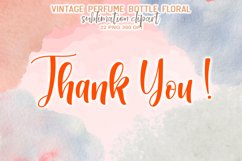 Vintage Perfume Bottles Floral Sublimation Clipart Product Image 13