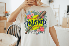 Softball Mom Floral PNG Product Image 4
