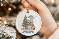 Rustic 1st Christmas Ornament Bundle Western PNGs Product Image 2