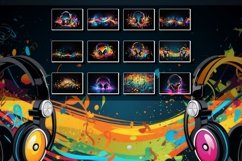 12x different colorful modern music backgrounds Product Image 1