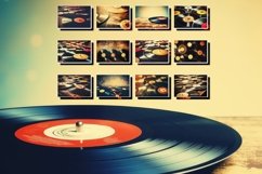12x different vintage vinyl music backgrounds Product Image 1