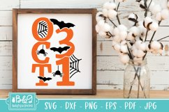 Oct 31 SVG | Halloween SVG Cut File | Sign Wall Decor Product Image 4
