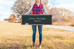 12x36 Farmhouse Frame Mockup |Green Painted Sign Product Image 1