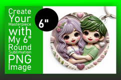 Vibrant Circle Design for Coasters , 3D Characters Product Image 1