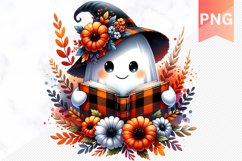 Halloween Ghost Sublimation - Halloween Clipart PNG Design Product Image 1