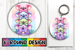 Radiant Car Coaster Circle Design, Cute Animals Product Image 1