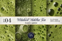 Matcha Foam Texture, Green Bubble Pattern Product Image 1