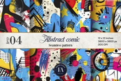 Pop Art Digital Paper |Comic Book Background Product Image 1
