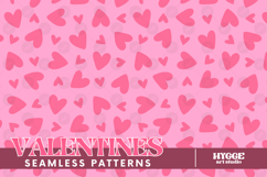 St Valentine&#039;s Day Hearts Cupid Love Seamless Pattern PNG Product Image 1