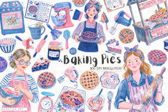 Baking Summer Pies Clipart Product Image 1