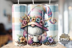 Easter Day Gnome Tumbler Sublimation - 20 Oz Skinny Tumbler Product Image 1