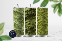 Matcha Powder Texture, Green Matcha Dust Digital Paper Product Image 2