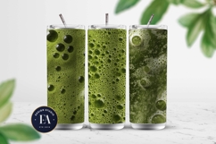 Matcha Foam Texture, Green Bubble Pattern Product Image 2