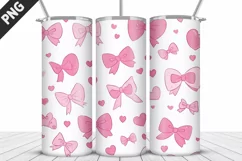 Lovely Hearts Tumbler Design | Valentine's Day Tumbler Wrap Product Image 2
