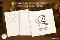 Gingerbread Girl Candle Holder Laser Cut | Glowforge | SVG Product Image 2