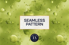 Spilled Matcha Texture, Green Abstract Liquid Digital Paper Product Image 3