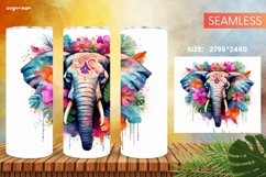 Embroidery Animals Tumbler Wrap | Skinny 20 oz | Sublimation Product Image 11