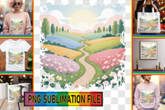 Sweet TSHIRT Art PNG, Spring Product Image 1