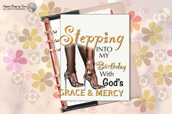 Stepping Into My Birthday PNG Brown Leopard Heels Design PNG Product Image 5