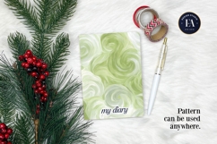 Watercolor Matcha Pattern, Green Wash Texture Product Image 4