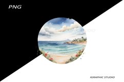 Sea View Illustration Png Product Image 1