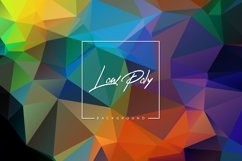 Low poly banner with geometric triangle shapes background Product Image 1