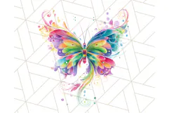 Colorful Butterfly Clipart PNG Clipart, Rainbow Butterfly Product Image 5