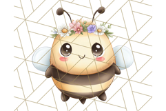 Adorable Bee Clipart PNG, Cute Bees and Accessories PNG Product Image 5