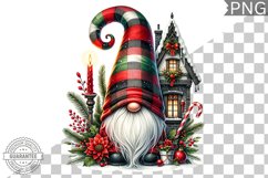 Christmas Gnome Sublimation - Clipart PNG Design Product Image 1