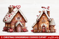 Christmas Gingerbread Cookies Clipart | Cute Holiday Cookie Product Image 1