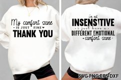 &quot;I&#039;m not insensitive, Front &amp; Back SVG Product Image 1