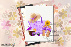 Purple Summer Vibes Beach Tote Design-Tropical Vacation Art Product Image 12