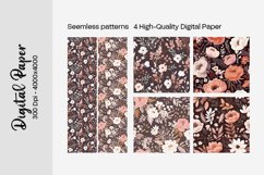 Floral Digital Paper Seamless Patterns Product Image 2