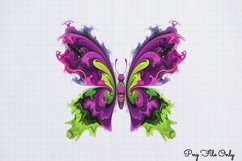 Smoke Butterflies Clipart PNG Product Image 1