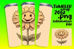 Vintage Charm: Retro Flower Sublimation Product Image 1