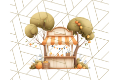 Woodland Apple Orchard Festival PNG Fall Clipart Product Image 5
