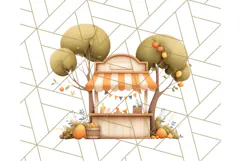 Woodland Apple Orchard Festival PNG Fall Clipart Product Image 5